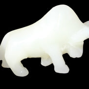 Afghan Jade hand-carved Bull 121*33*71mm 259g in sunlight - Rocks and Things Store