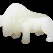 Afghan Jade hand-carved Lion 121*33*71mm 259g in sunlight - Rocks and Things Store