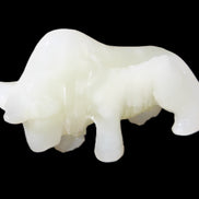 Afghan Jade hand-carved Lion 121*33*71mm 259g in sunlight - Rocks and Things Store