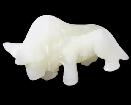 Afghan Jade hand-carved Lion 121*33*71mm 259g in sunlight - Rocks and Things Store