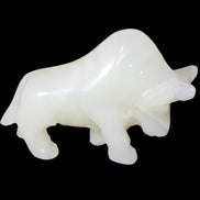 Afghan Jade hand-carved Bull 121*33*71mm 259g in sunlight - Rocks and Things Store