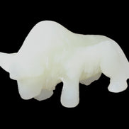 Afghan Jade hand-carved Bull 121*33*71mm 259g in sunlight - Rocks and Things Store