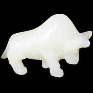 Afghan Jade hand-carved Bull 121*33*71mm 259g in sunlight - Rocks and Things Store