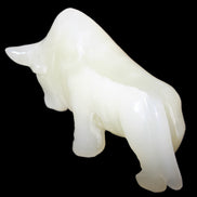 Afghan Jade hand-carved Bull 121*33*71mm 259g in sunlight - Rocks and Things Store