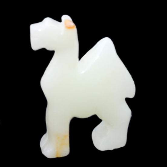 Afghan Jade hand-carved Camel 70*24*102mm 238g in sunlight - Rocks and Things Store