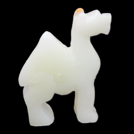 Afghan Jade hand-carved Camel 70*24*102mm 238g in sunlight - Rocks and Things Store