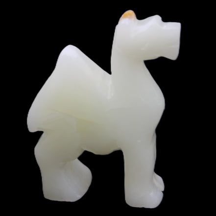 Afghan Jade hand-carved Camel 70*24*102mm 238g in sunlight - Rocks and Things Store