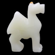 Afghan Jade hand-carved Camel 70*24*102mm 238g in sunlight - Rocks and Things Store
