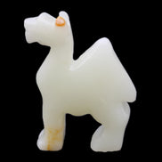 Afghan Jade hand-carved Camel 70*24*102mm 238g in sunlight - Rocks and Things Store