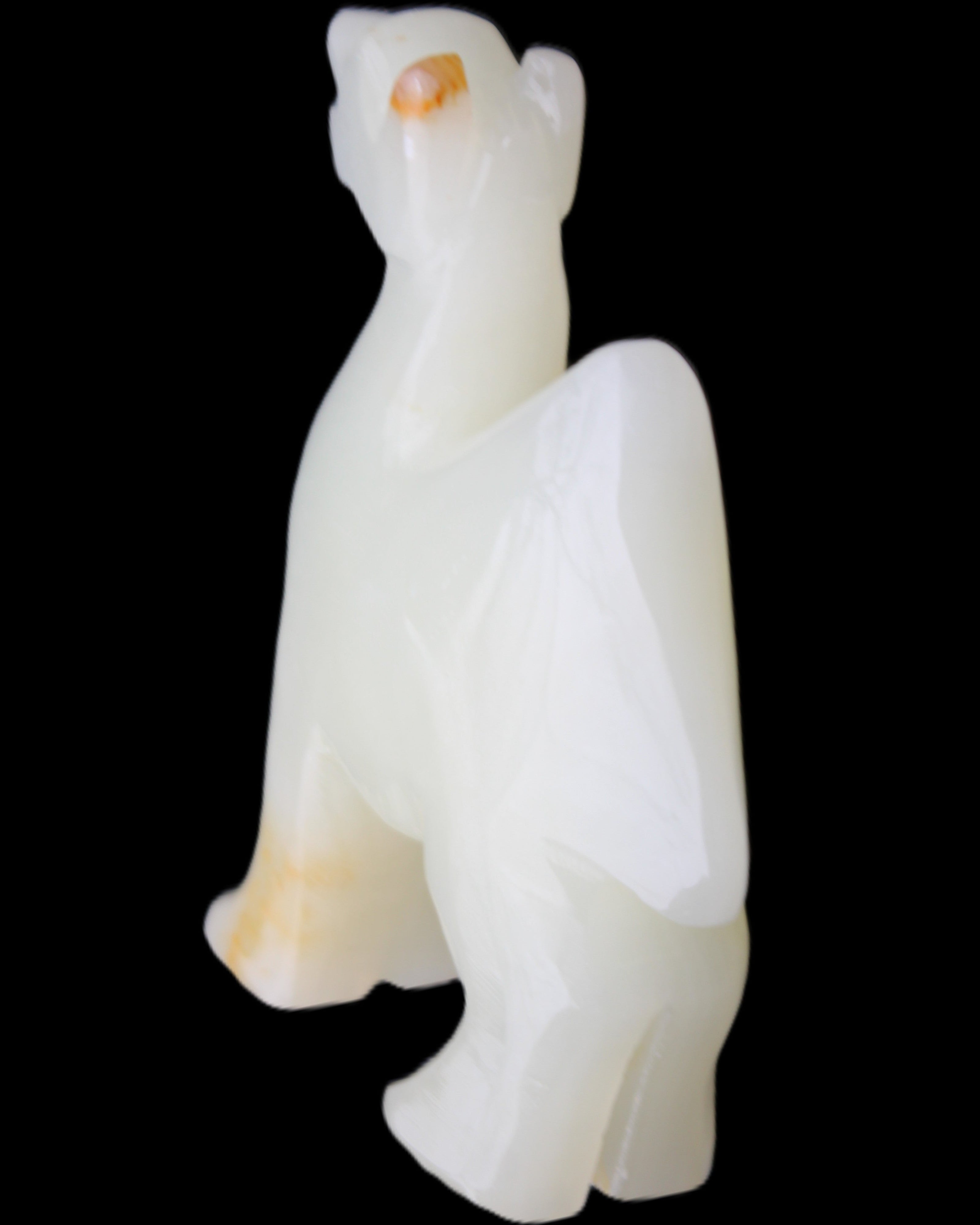 Afghan Jade hand-carved Camel 70*24*102mm 238g in sunlight - Rocks and Things Store