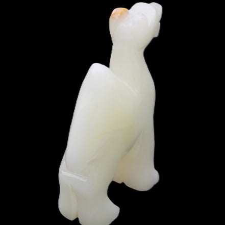 Afghan Jade hand-carved Camel 70*24*102mm 238g in sunlight - Rocks and Things Store