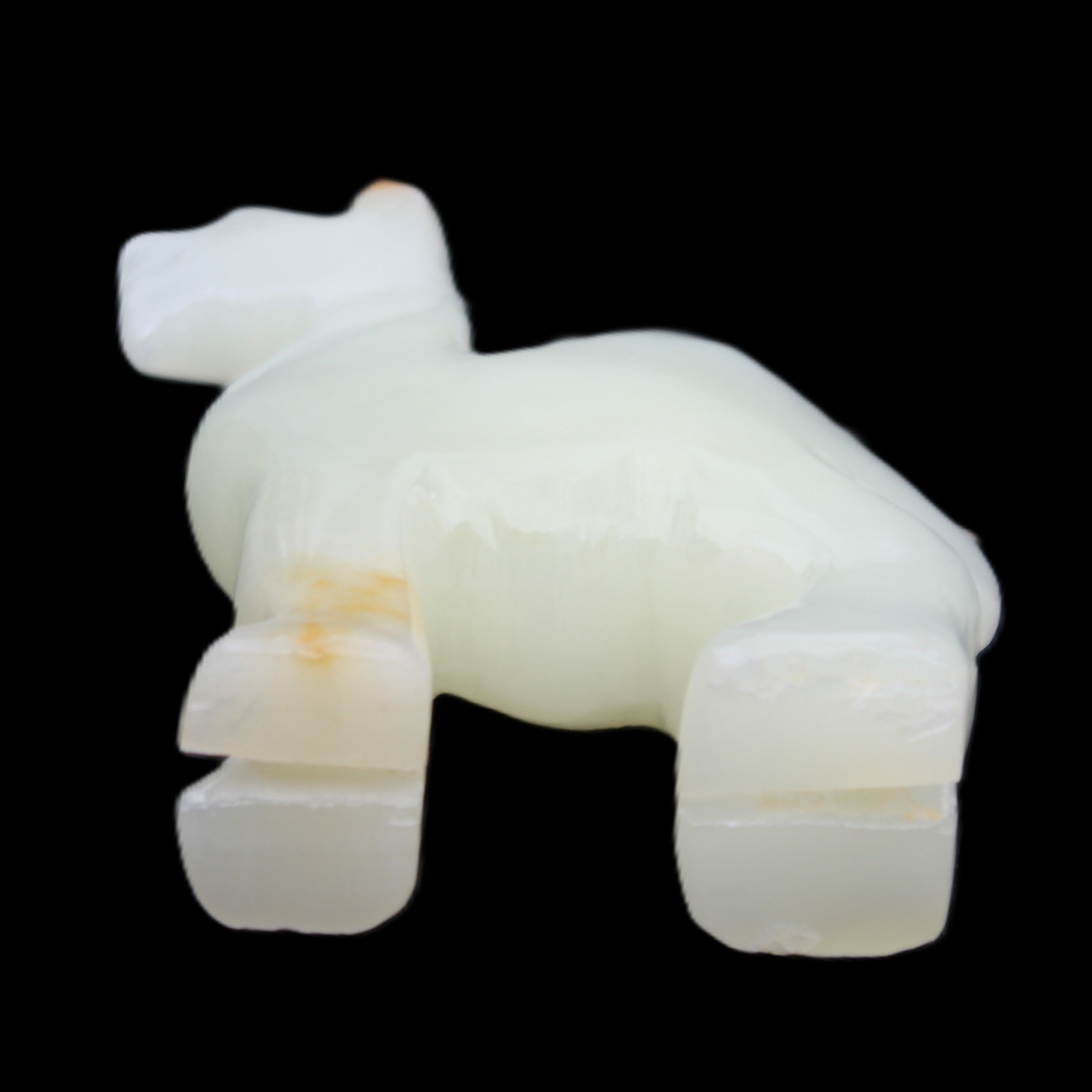 Afghan Jade hand-carved Camel 70*24*102mm 238g in sunlight - Rocks and Things Store