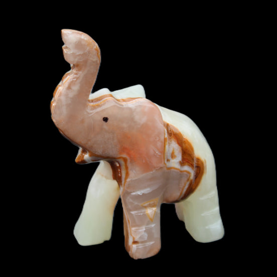 Afghan Jade hand-carved Elephant 67*30*113mm 252g in sunlight - Rocks and Things Store