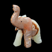 Afghan Jade hand-carved Elephant 67*30*113mm 252g in sunlight - Rocks and Things Store