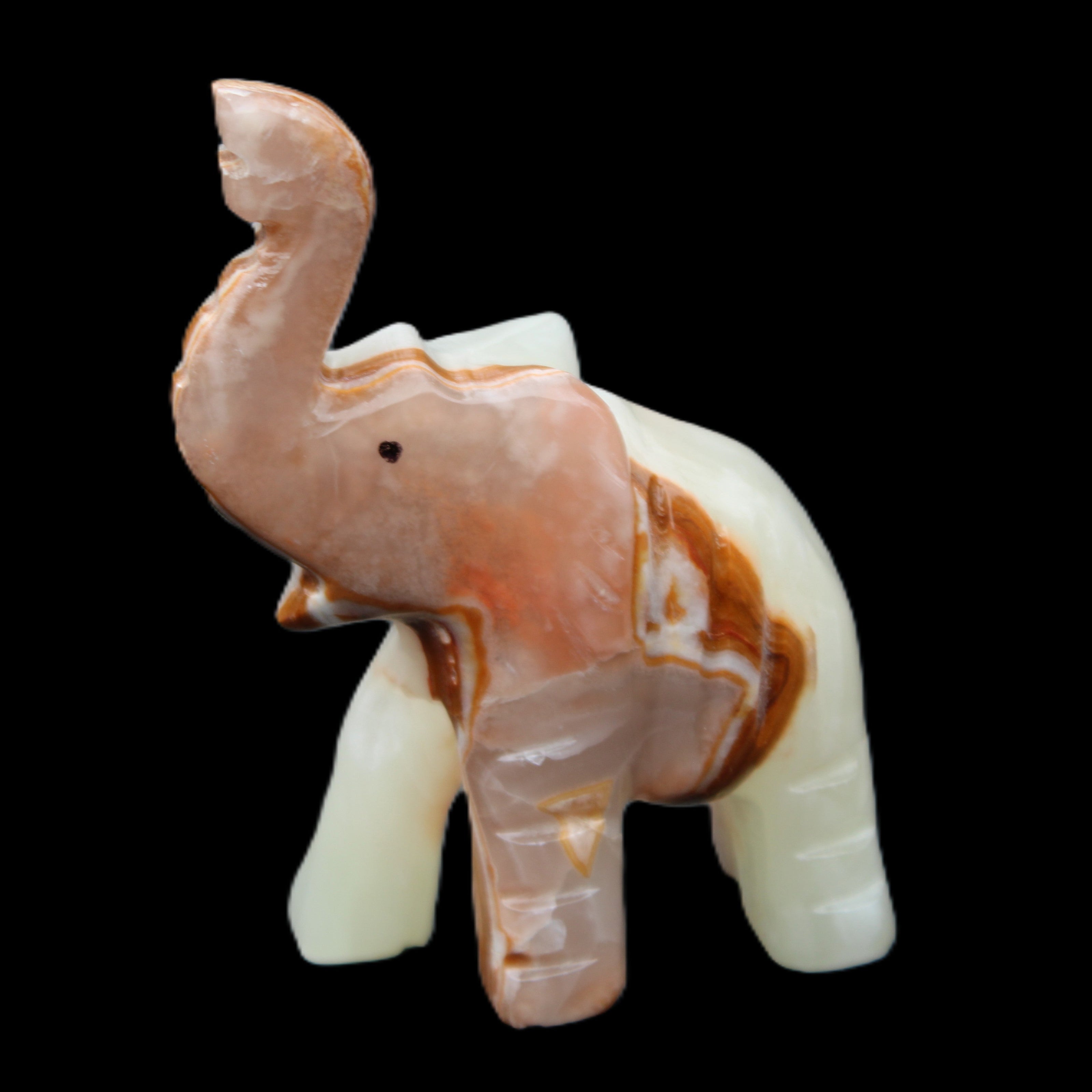 Afghan Jade hand-carved Elephant 67*30*113mm 252g in sunlight - Rocks and Things Store