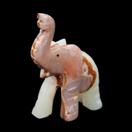 Afghan Jade hand-carved Elephant 67*30*113mm 252g in sunlight - Rocks and Things Store