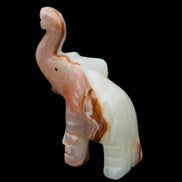 Afghan Jade hand-carved Elephant 67*30*113mm 252g in sunlight - Rocks and Things Store