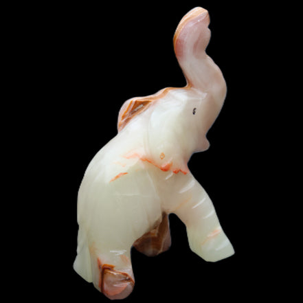 Afghan Jade hand-carved Elephant 67*30*113mm 252g in sunlight - Rocks and Things Store