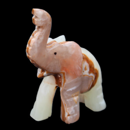 Afghan Jade hand-carved Elephant 67*30*113mm 252g in sunlight - Rocks and Things Store