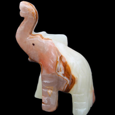 Afghan Jade hand-carved Elephant 67*30*113mm 252g in sunlight - Rocks and Things Store