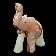 Afghan Jade hand-carved Elephant 67*30*113mm 252g in sunlight - Rocks and Things Store