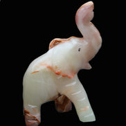 Afghan Jade hand-carved Elephant 67*30*113mm 252g in sunlight - Rocks and Things Store