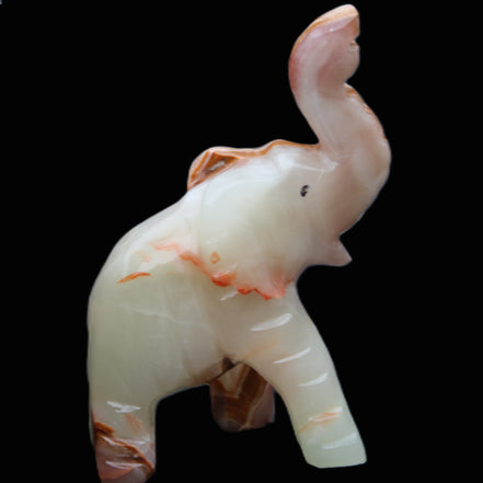 Afghan Jade hand-carved Elephant 67*30*113mm 252g in sunlight - Rocks and Things Store