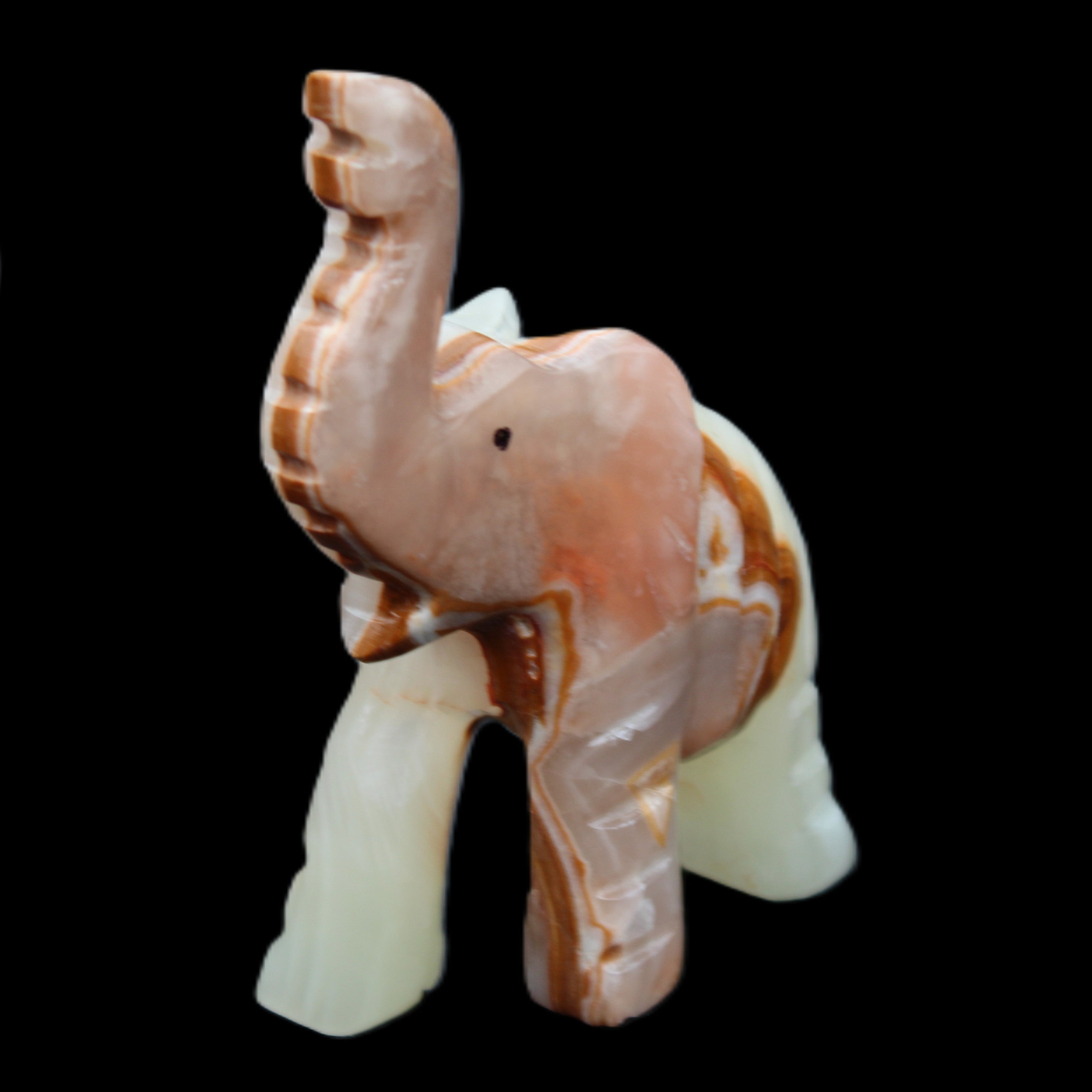 Afghan Jade hand-carved Elephant 67*30*113mm 252g in sunlight - Rocks and Things Store