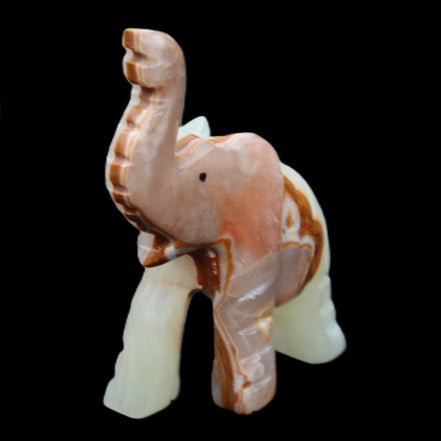 Afghan Jade hand-carved Elephant 67*30*113mm 252g in sunlight - Rocks and Things Store