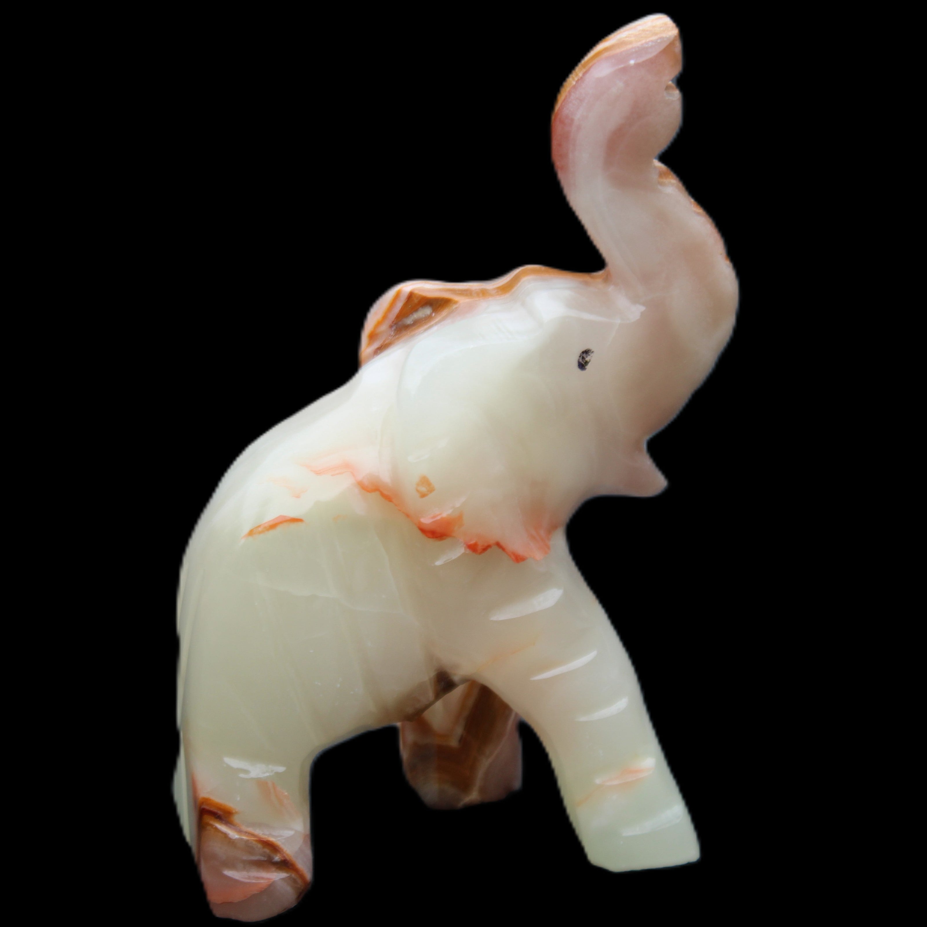 Afghan Jade hand-carved Elephant 67*30*113mm 252g in sunlight - Rocks and Things Store