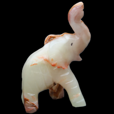 Afghan Jade hand-carved Elephant 67*30*113mm 252g in sunlight - Rocks and Things Store
