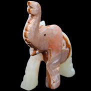 Afghan Jade hand-carved Elephant 67*30*113mm 252g in sunlight - Rocks and Things Store