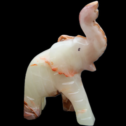 Afghan Jade hand-carved Elephant 67*30*113mm 252g in sunlight - Rocks and Things Store