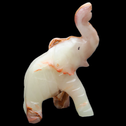 Afghan Jade hand-carved Elephant 67*30*113mm 252g in sunlight - Rocks and Things Store