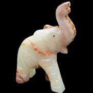 Afghan Jade hand-carved Elephant 67*30*113mm 252g in sunlight - Rocks and Things Store