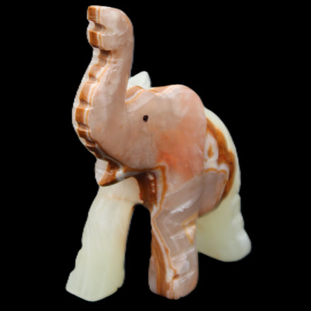 Afghan Jade hand-carved Elephant 67*30*113mm 252g in sunlight - Rocks and Things Store