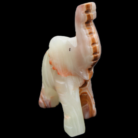 Afghan Jade hand-carved Elephant 67*30*113mm 252g in sunlight - Rocks and Things Store