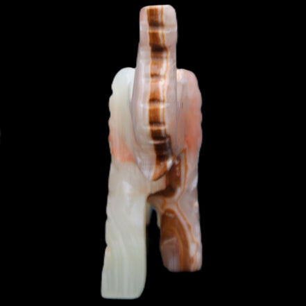Afghan Jade hand-carved Elephant 67*30*113mm 252g in sunlight - Rocks and Things Store