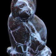Marble hand-carved Cat 88*58*130mm 801g in sunlight - Rocks and Things Store