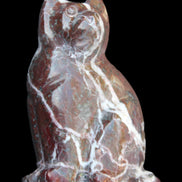 Marble hand-carved Cat 88*58*130mm 801g in sunlight - Rocks and Things Store