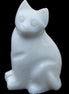 White Jade hand-carved Cat 69*46*111mm 466g in sunlight - Rocks and Things Store
