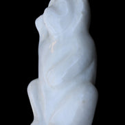 White Jade hand-carved Cat 84*47*135mm 718g in sunlight - Rocks and Things Store