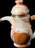 Afghan Jade hand-carved Tea Set with 12 cups in sunlight - Rocks and Things Store