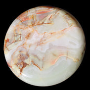 Afghan Jade hand-carved plate 154mm diameter 526g in sunlight - Rocks and Things Store