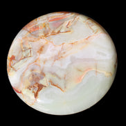 Afghan Jade hand-carved plate 154mm diameter 526g in sunlight - Rocks and Things Store