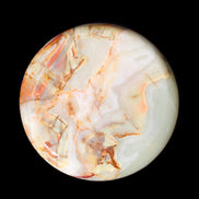 Afghan Jade hand-carved plate 154mm diameter 526g in sunlight - Rocks and Things Store