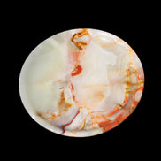 Afghan Jade hand-carved plate 154mm diameter 526g in sunlight - Rocks and Things Store