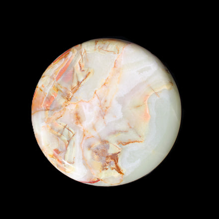 Afghan Jade hand-carved plate 154mm diameter 526g in sunlight - Rocks and Things Store