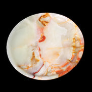 Afghan Jade hand-carved plate 154mm diameter 526g in sunlight - Rocks and Things Store