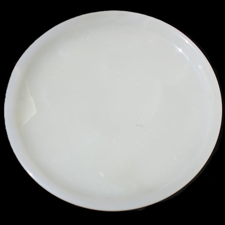 Afghan Jade Onyx  hand-carved plate 154mm diameter 526g in sunlight - Rocks and Things Store